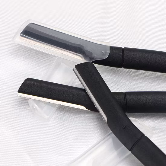 Face Razor Facial Hair Remover Eyebrow Razor Trimmer Exfoliator Dermaplaning Tool Travel Kit Women Razor
