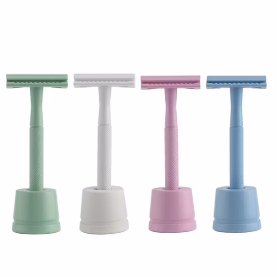 カスタムストレートカミソリホルダーダブルエッジクラシック安全カミソリとスタンド