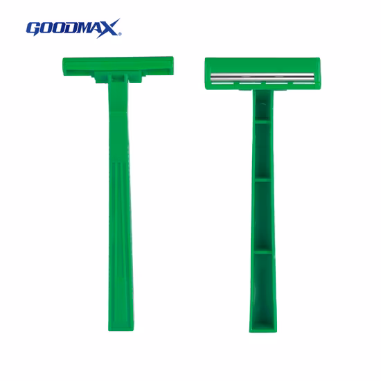 潤滑剤付きツインブレードメンズシェービングカミソリ